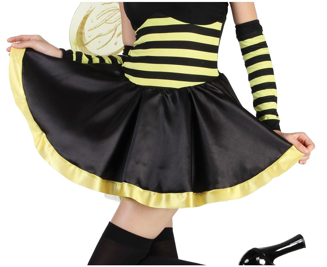 Role play-set for adult Bee (dress, gloves, wings, hairband), size S
